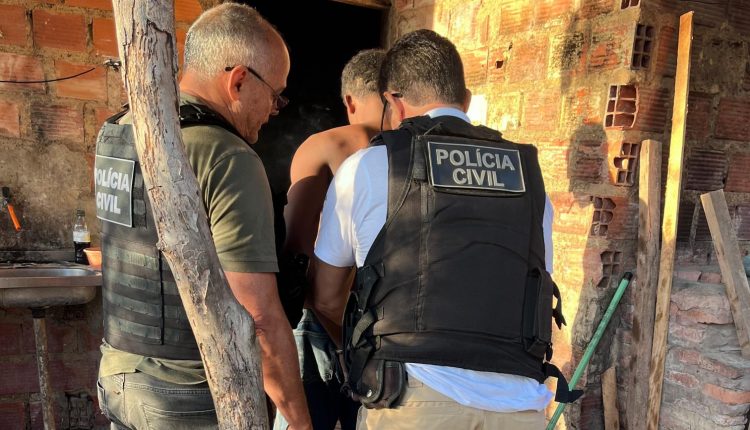 O preso foi apresentado na Central de Flagrantes e, em seguida, conduzido para o presídio Jorge Vieira para cumprimento da pena (Foto: Divulgação/PC-MA)