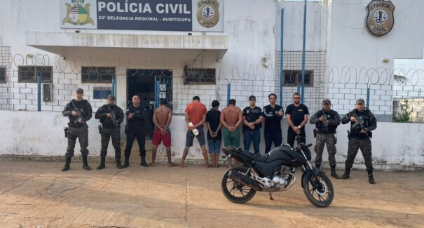Operação em Buriticupu resulta em cinco prisões e apreensão de armas e drogas