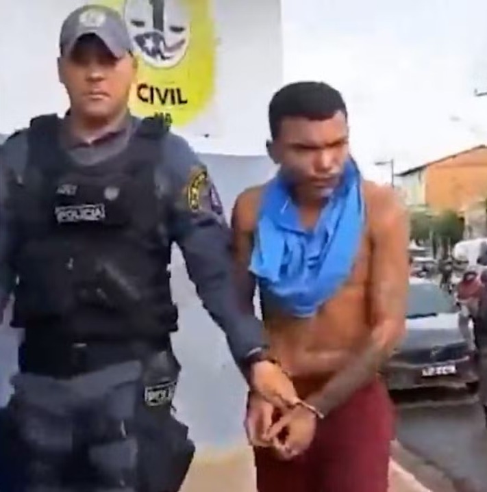 homem foi identificado por meio das imagens e, após diligências, os policiais foram até a residência dele (Foto: Reprodução)