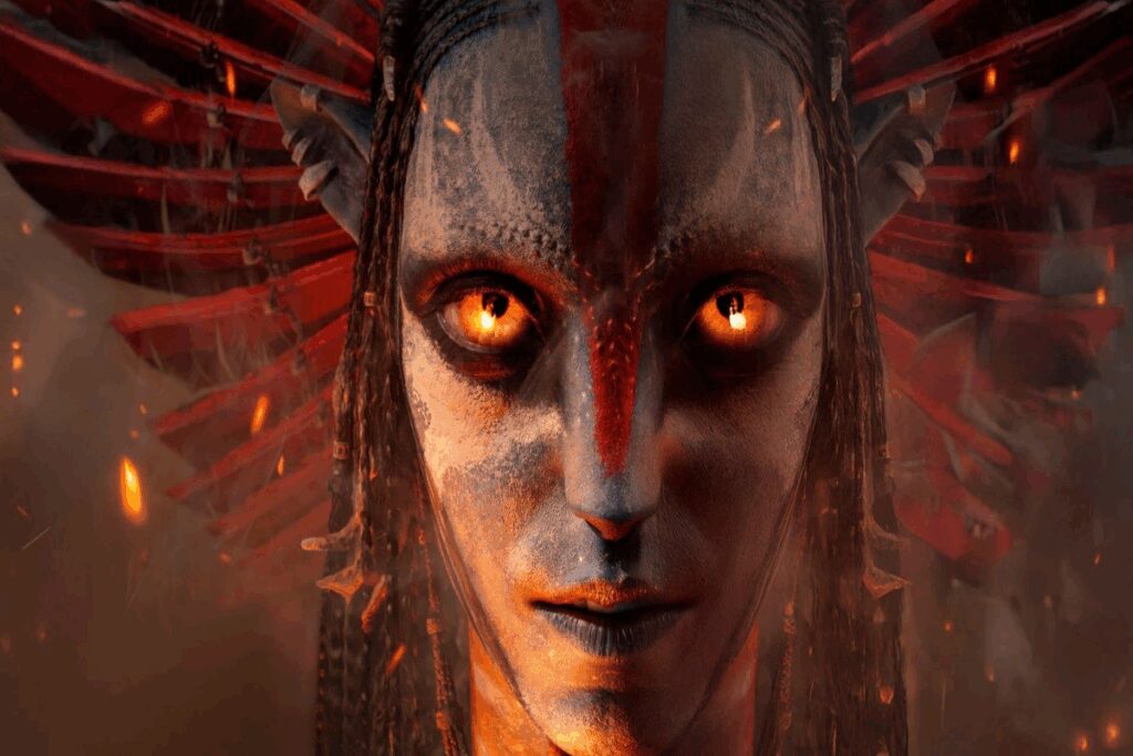 Em “Avatar: Fogo e Cinzas”, Jake e Neytiri enfrentam um novo clã ameaçador para proteger o futuro de Pandora (Foto: Reprodução digital/Disney e 20th Century Studios)