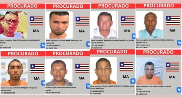 Maranhão tem 8 nomes na “lista vermelha” dos criminosos mais perigosos do país