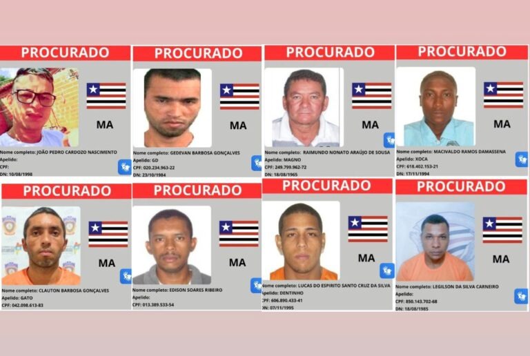 Maranhão tem 8 nomes na “lista vermelha” dos criminosos mais perigosos do país