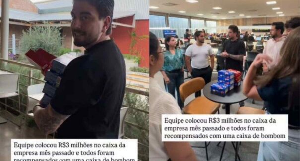 Chefe presenteia funcionários com caixa de bombom com iPhone e viraliza