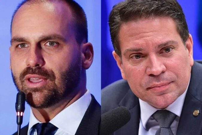Câmara cassa mandatos de Ramagem e Eduardo Bolsonaro, que estão nos EUA - (crédito: Alan Santos/PR e Zeca Ribeiro/Câmara )