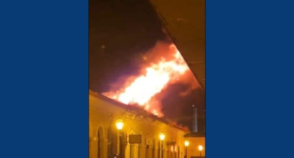 Vídeo: Mercado das Tulhas em chamas