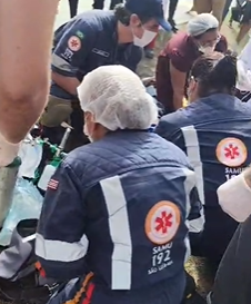 O acidente ocorreu no cruzamento com a Avenida do Reggae, nas proximidades do Hospital da Criança (Foto: Redes Sociais)