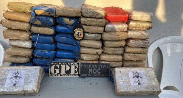 Polícia Civil apreende 53 tabletes de maconha e desmonta esquema interestadual em Buriti