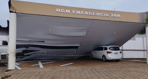 Temporal em Codó: Fachada de hospital desaba e povoados ficam isolados após forte tempestade