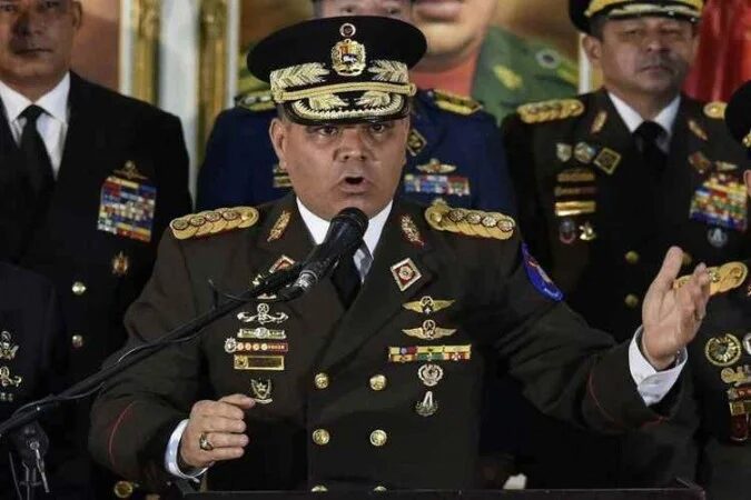 Ministro da Defesa da Venezuela, Vladimir Padrino López - (crédito: Reprodução)

