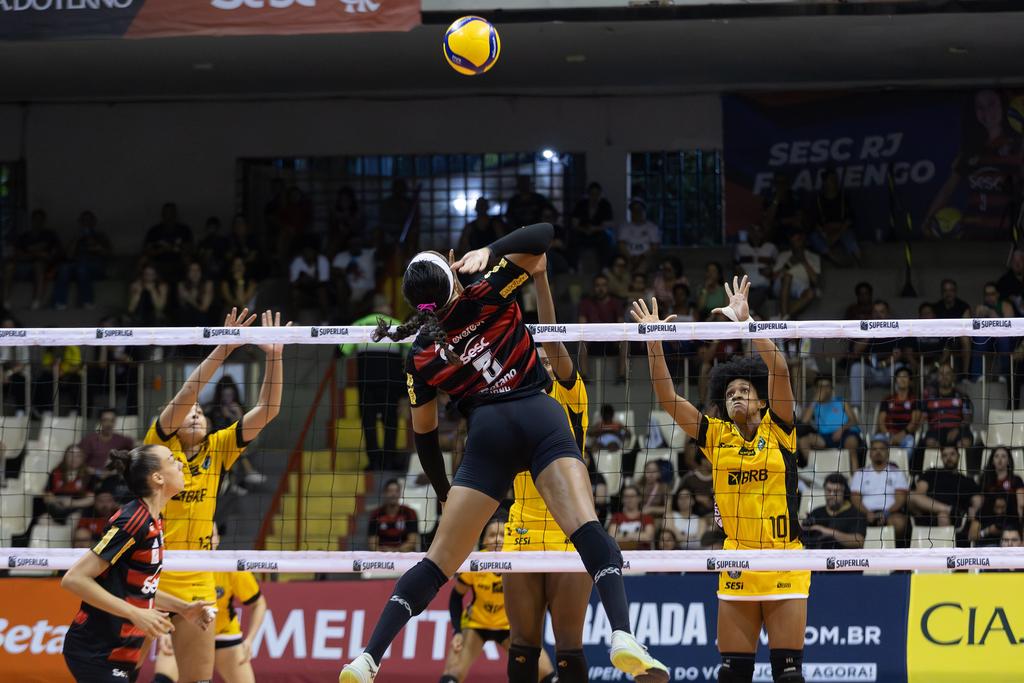 Brasília Vôlei e Sesc Flamengo duelam em São Luís nesta sexta-feira (6) (Foto: Mariana Sá/CR Flamengo)