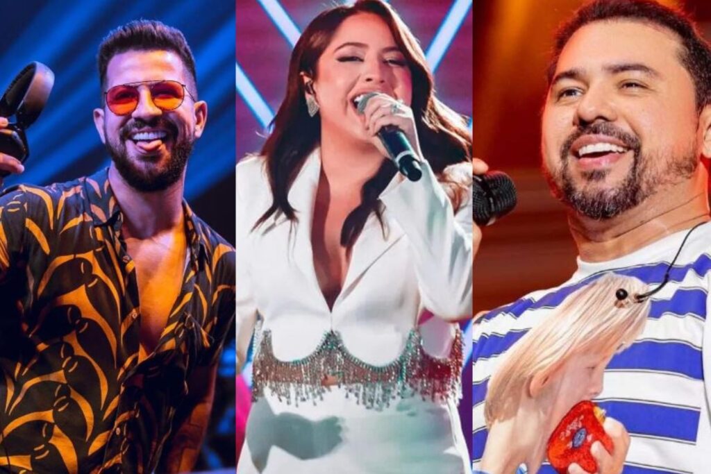 Os grandes destaques nacionais do dia são Dennis DJ, Mari Fernandez e Xand Avião, que dividem o palco com talentos regionais (Foto: Reprodução)