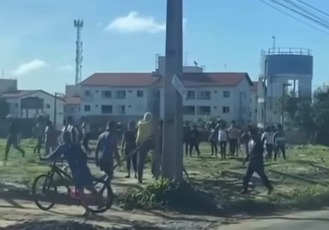 Um grupo de sem-terra invadiu um terreno localizado na Avenida Norte, na região do Araçagy, na Grande São Luís (Foto: Redes Sociais)