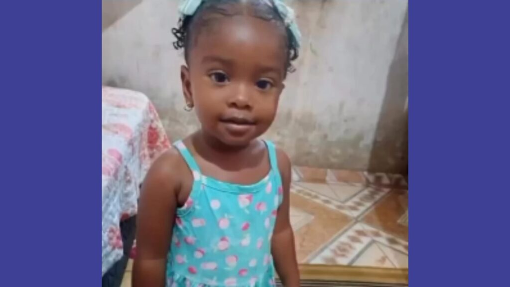 Ellen Sofia, de 2 anos, foi encontrada morta dentro de casa, em Penalva. (Reprodução/Redes Sociais)