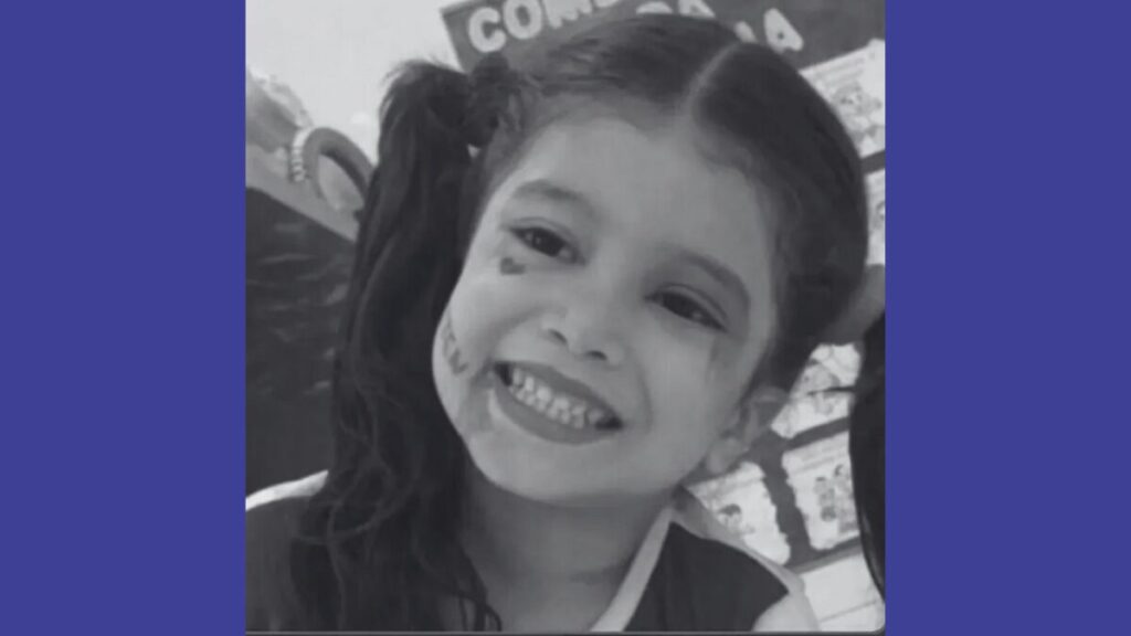 Geisabelly tinha 5 anos e era moradora do povoado Seriema, na zona rural de Tutóia. (Reprodução)
