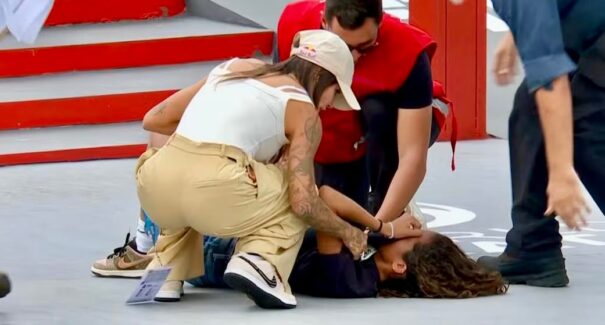 Rayssa Leal tranquiliza fãs após queda no Mundial de Skate Street em São Paulo