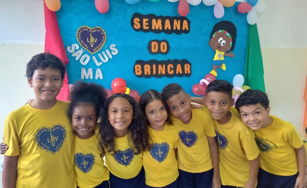 Crianças participam de atividades socioeducativas no Centro Comunitário de Assistência Social da LBV, em São Luís. Foto: Divulgação/LBV.