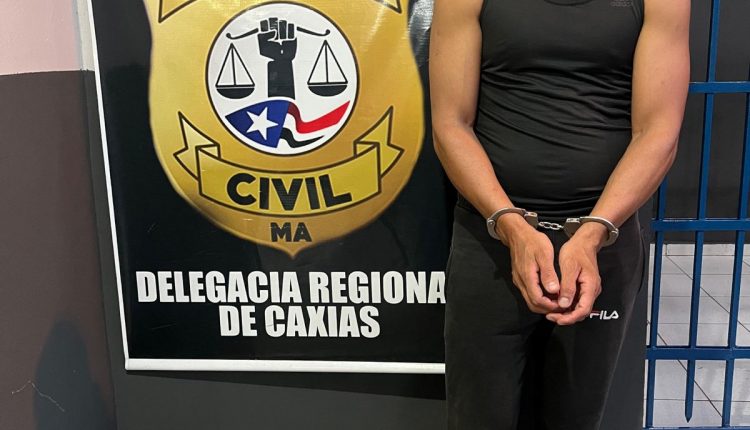 Após os procedimentos legais, o preso foi encaminhado à Unidade Prisional de Caxias, onde permanecerá à disposição da Justiça (Foto: Divulgação/PC-MA)