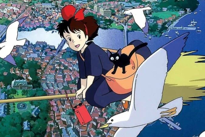 A jovem bruxinha enfrenta desafios e descobre seu lugar no mundo em versão IMAX - (crédito: Divulgação / Studio Ghibli)
