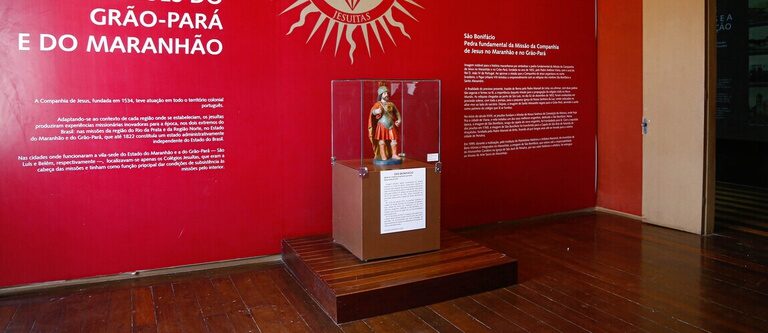 Imagem de São Bonifácio no Museu de Arte Sacra, em São Luis (MA). Foto: dossiê de tombamento/IPhan.  