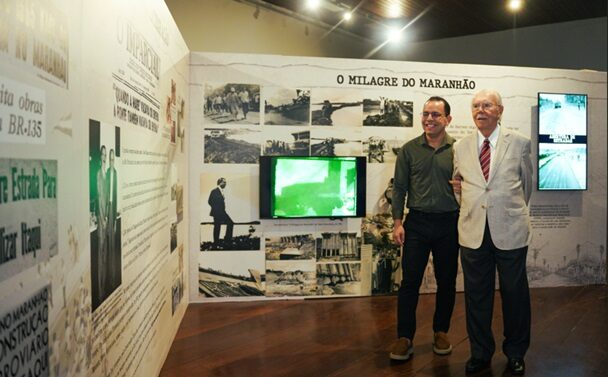 Exposição sobre a gestão de José Sarney no Maranhão está aberta à visitação no Convento das Mercês, em São Luís. (Divulgação/FMRB)