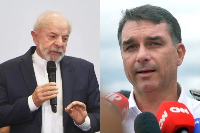 O foco de Lula e Flávio Bolsonaro, no momento, está nos três maiores colégios: São Paulo, Minas Gerais e Rio de Janeiro. Juntos, representam 63,8 milhões de eleitores, ou 41% do total - (crédito: Ed Alves/CB/D.A Press)
