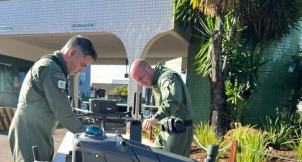 Com drones, Polícia Militar monitora prisão domiciliar de Bolsonaro