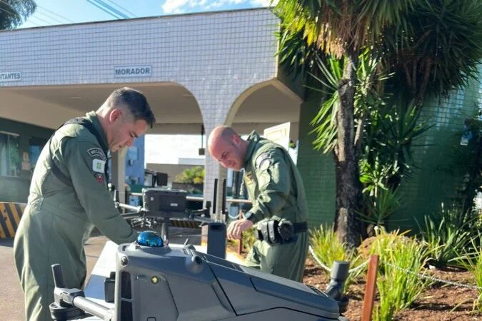 Matrice 400 RTK é considerado um dos drones mais modernos com autonomia de quase uma hora de bateria. - (crédito: Vanilson Oliveira)
