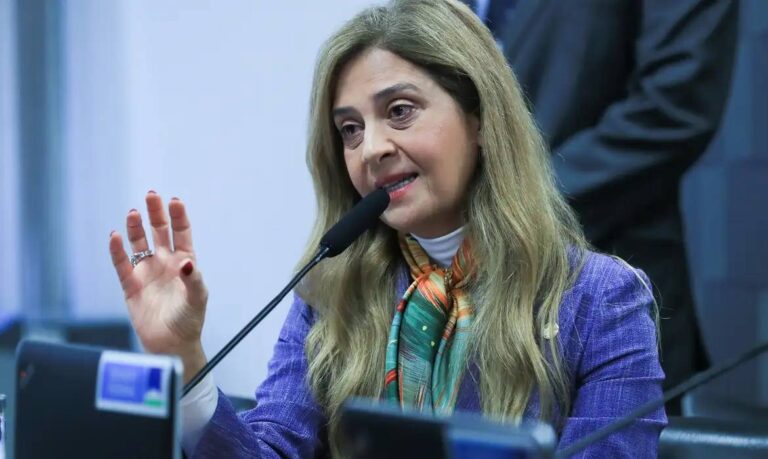 Leila Pereira na CPI das Bets, em junho de 2024 (Foto: Lula Marques/Agência Brasil)