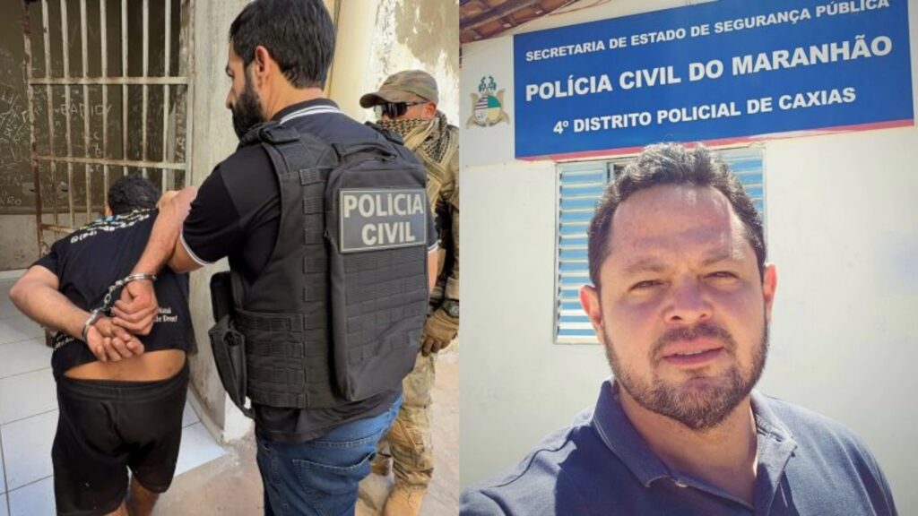 O crime foi registrado em 10 de julho de 2025 durante o cumprimento de um mandado judicial. O delegado Márcio Mendes foi atingido no tórax e não resistiu. (Divulgação/PC-MA) 