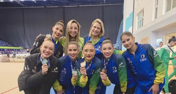 Ginástica Rítmica: Brasil repete feito e conquista a prata nas cinco bolas na Copa do Mundo de Baku