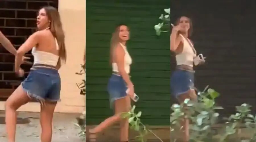 Agostina Paez imitou gestos de um macaco em ataque racista - (crédito: Reprodução)
