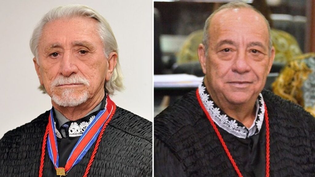 Desembargadores Luiz de França Belchior Silva e Antonio Pacheco Guerreiro Júnior (Foto: Reprodução)