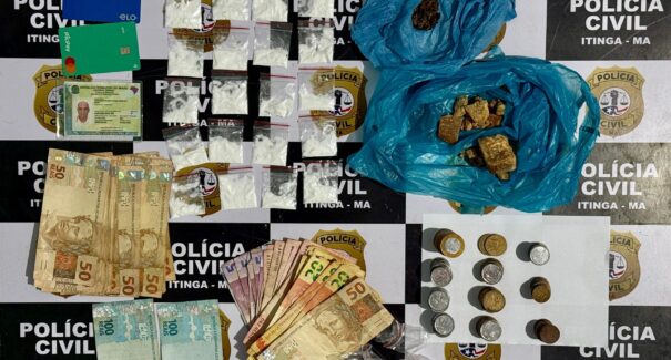 Homem é preso pela quinta vez por tráfico de drogas em Itinga do Maranhão