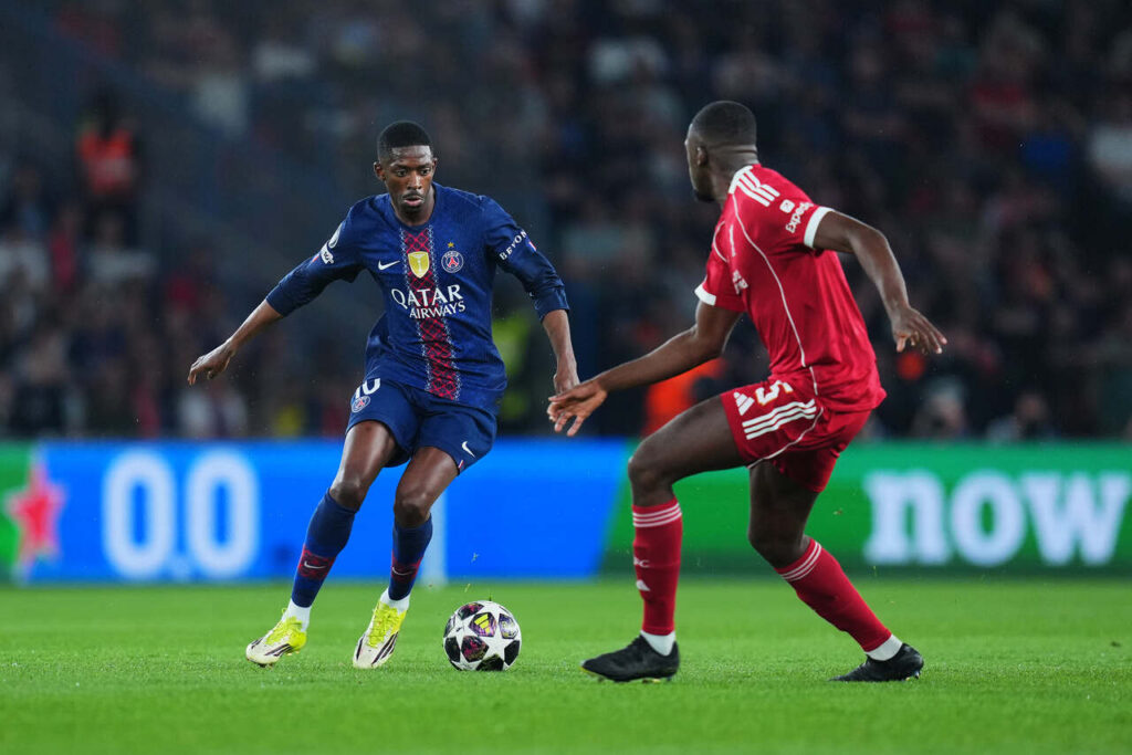 Mesmo sem balançar a rede, Ousmane Dembélé se destacou na vitória sobre o Liverpool (Foto: Franco Arland/Getty Images)