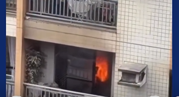Vídeo: incêndio atinge apartamento em condomínio no bairro do Calhau, em São Luís