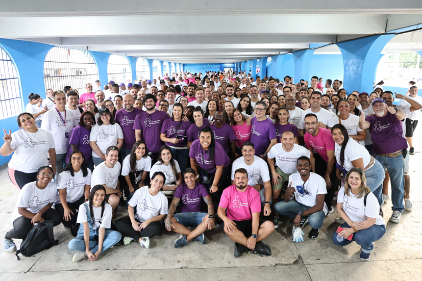 Dia dos Voluntários Telefônica Vivo mobiliza mais de 11 mil colaboradores e
impacta cerca de 46 mil pessoas em 37 cidades brasileiras (Foto: Divulgação)