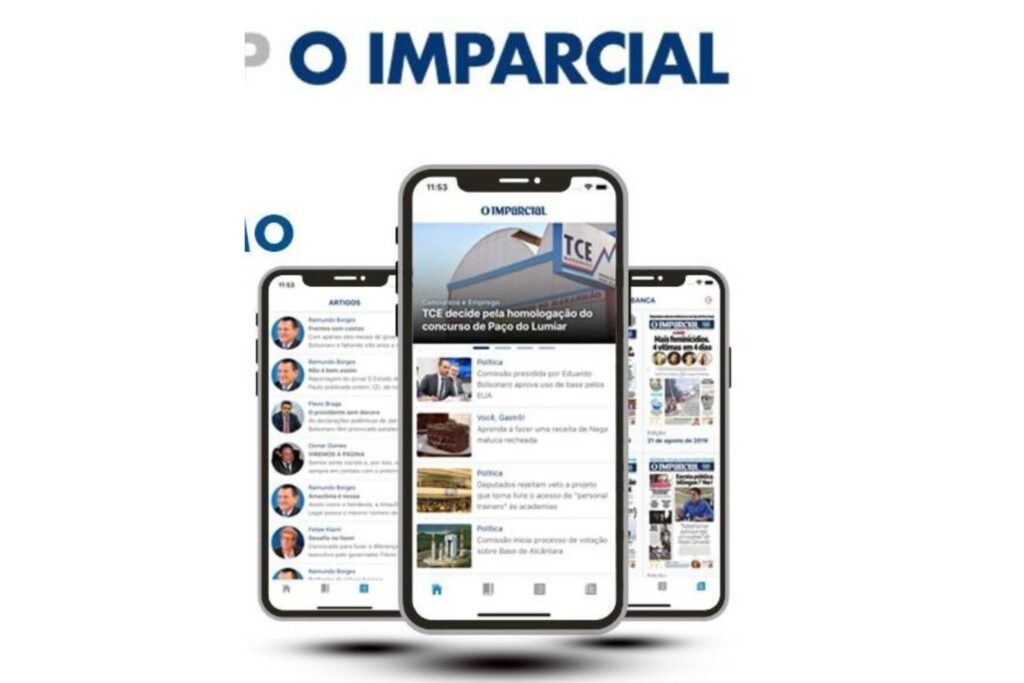 O Imparcial no celular (Foto: Reprodução)