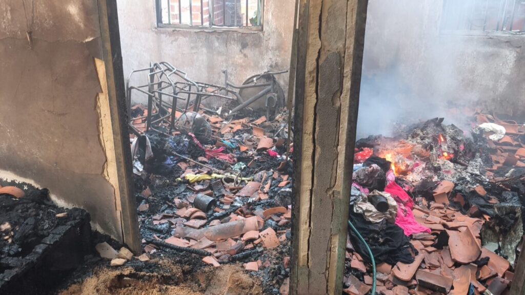 Imóvel foi completamente destruído. Ninguém se feriu. (Divulgação/PC-MA)