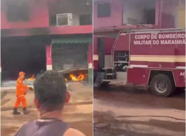 Incêndio atinge supermercado em Timbiras