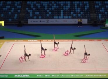 Ao som de Joelma, Brasil conquista o ouro nas 5 fitas no Pan de Ginástica Rítmica no Rio