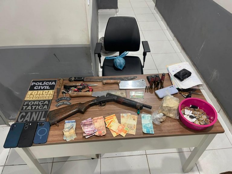 Dois suspeitos são presos durante operação contra o tráfico em Governador Nunes Freire