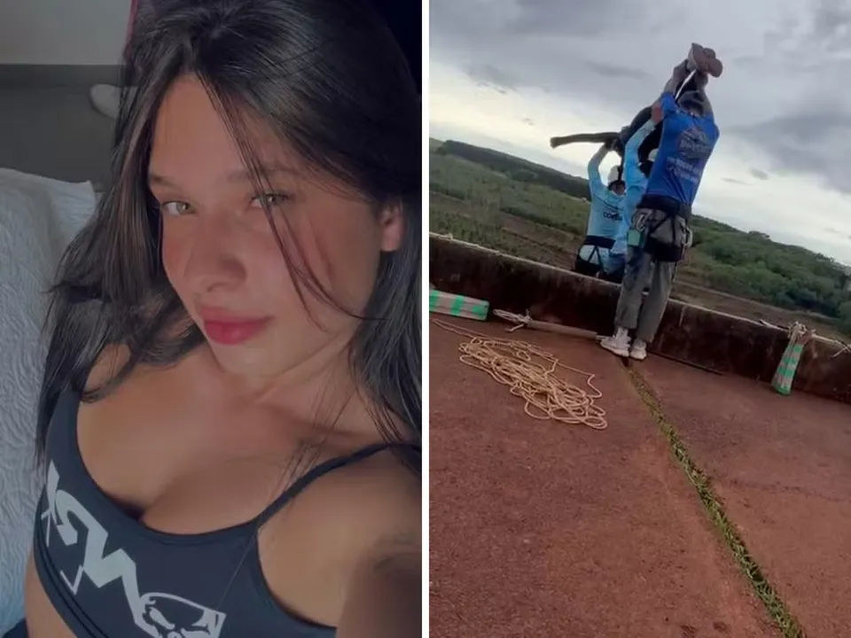 Maria Eduarda Rodrigues de Freitas morreu após ser lançada em rope jump sem corda (Foto: Reprodução/Redes Sociais)