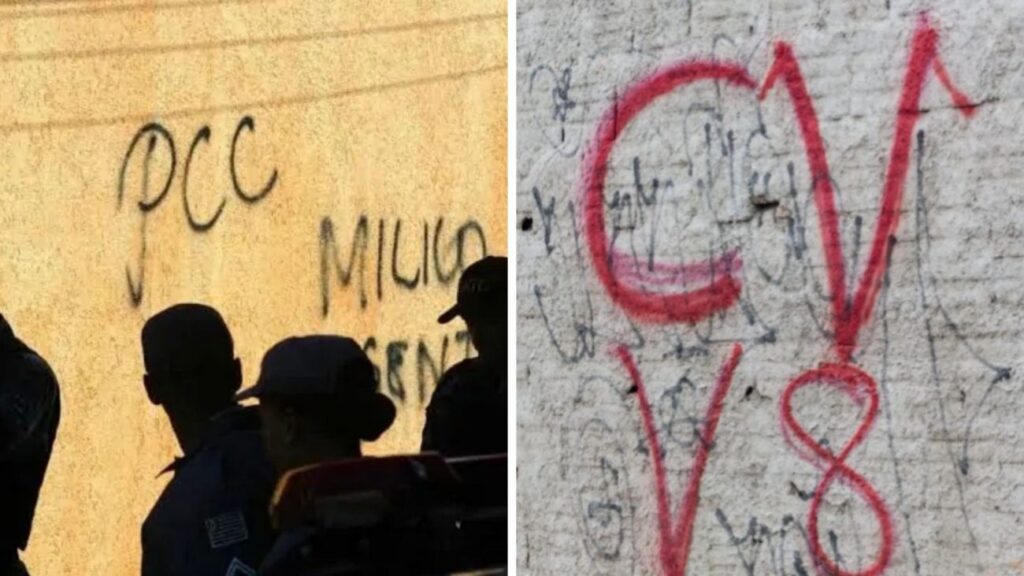 Um levantamento da AtlasIntel, divulgado em 3 de junho, mostra que 53,1% dos brasileiros aprovam a classificação do PCC e do CV como organizações terroristas, contra 44,7% que desaprovam (Foto: Agência Brasil/Reprodução/ND Mais; Reprodução/ND Mais)