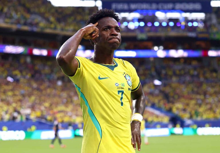 Com show de Vini Jr., Brasil vence a Escócia e avança em primeiro na Copa do Mundo