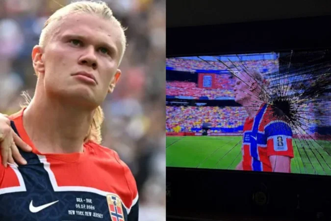 Haaland ironiza influenciador brasileiro por TV quebrada: “Desculpas”