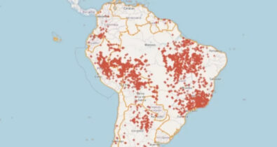 Brasil concentra 71,9% das queimadas na América do Sul nas últimas 48h