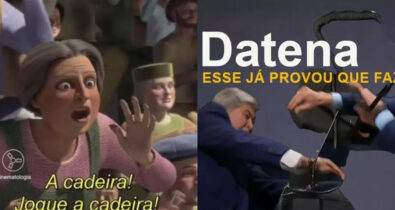 Cadeirada leva Datena ao assunto mais comentado do país e rende memes